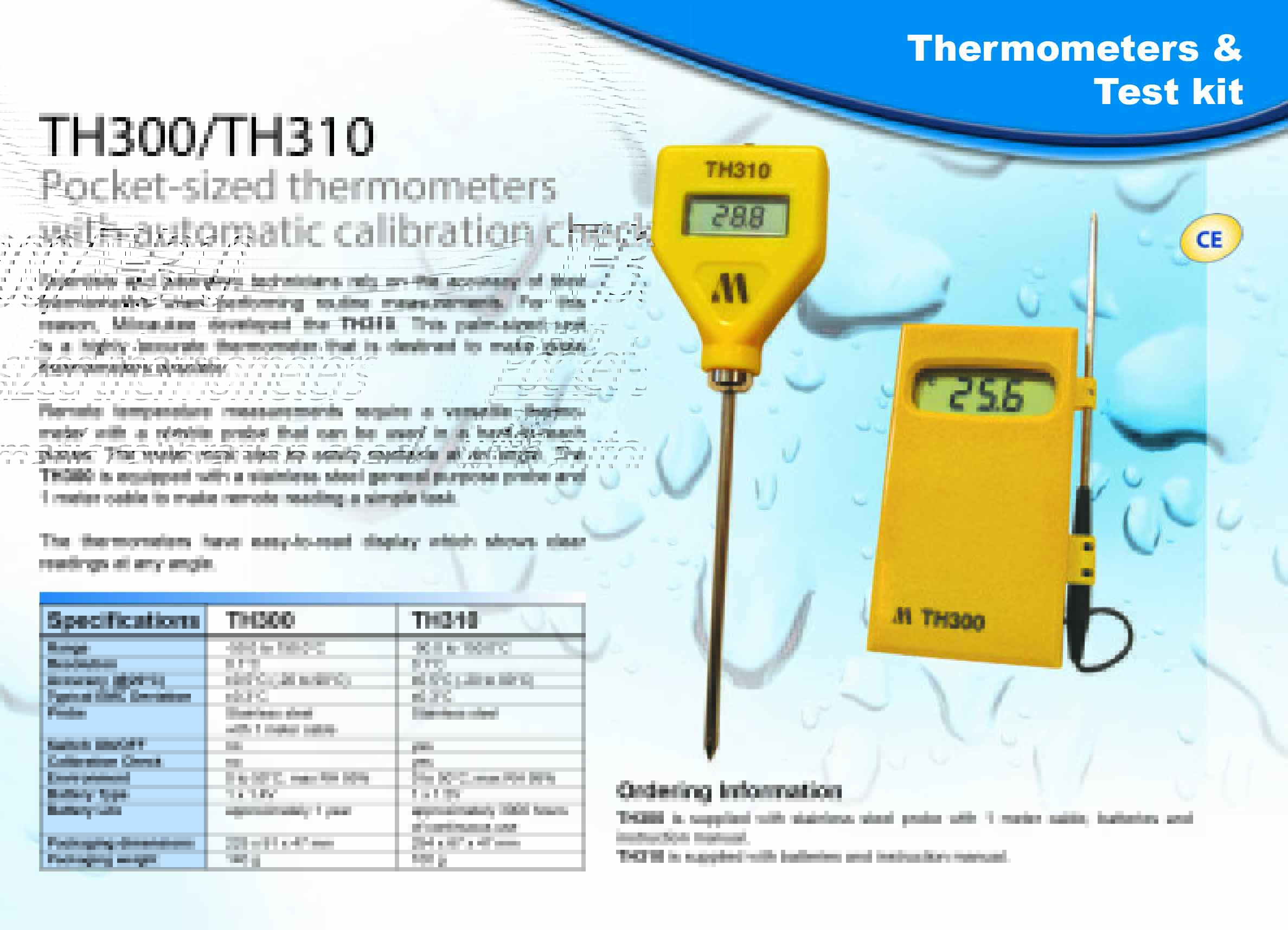 Stick Thermometer Range 50 0 C To 150 C With Steel Probe And Calibration Check Feature Asiaebuy Com